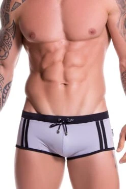 0809 SPORT SWIM BOXER BLACK-GRAY