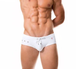 0288 HOT SWIM BRIEF WHITE