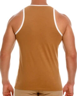 2138 VARSITY TANK TOPBROWN -Jor Tienda de ventas 2138 VARSITY TANK TOP BROWN 3
